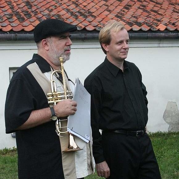 Randy Brecker i Marcin Nałęcz-Niesiołowski w Tykocinie