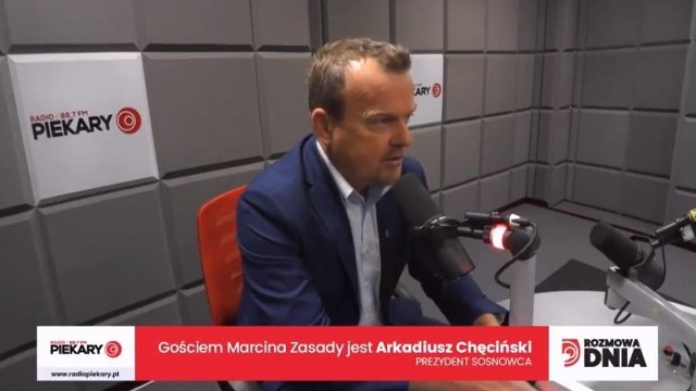 Arkadiusz Chęciński, prezydent Sosnowca, jako Gość Dnia