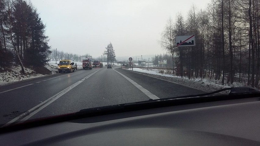 Groźny wypadek na trasie Kraków-Olkusz