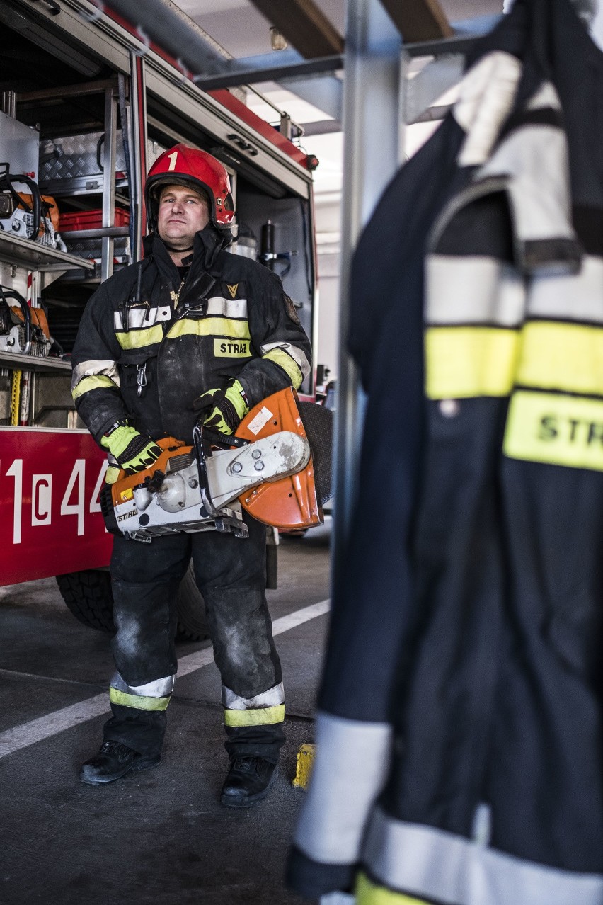 Strażacy z Komendy Miejskiej Państwowej Straży Pożarnej w...