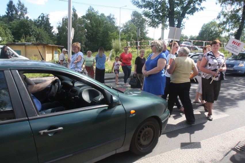 Blokada drogi w Mysłowicach