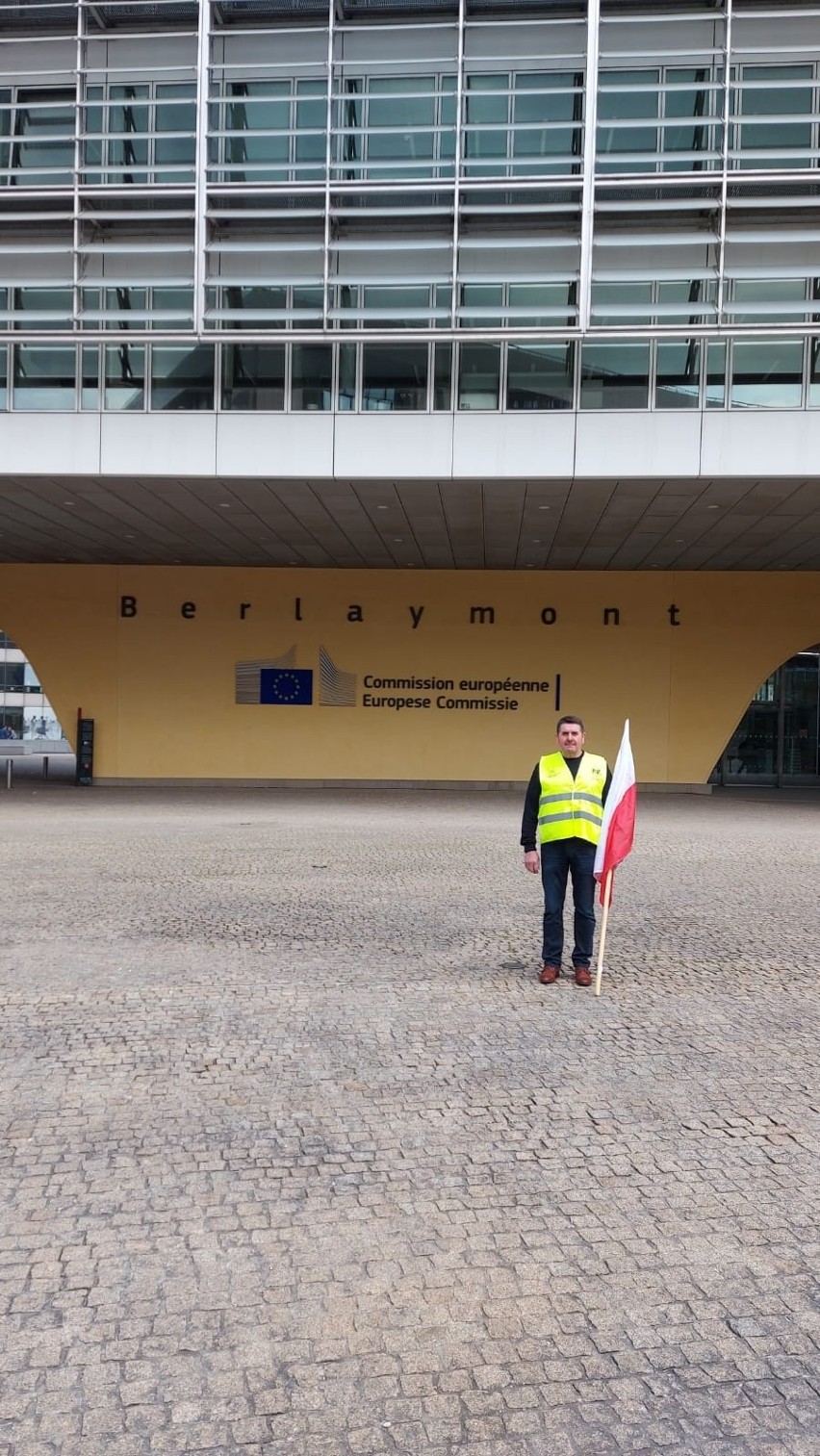 Międzynarodowy protest rolników w Brukseli.