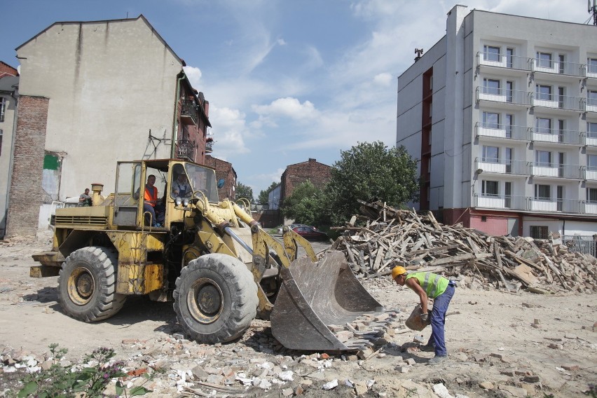 Elewator w Katowicach zmienił się w gruzy