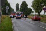 Zderzenie dwóch aut pod Sobótką. Tuż obok wypadku pociągu i ciężarówki (ZDJĘCIA)