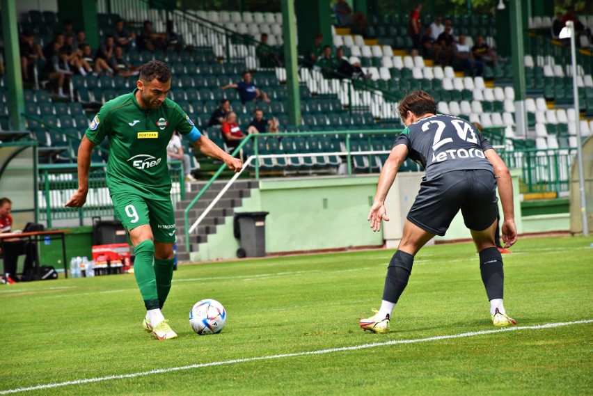 PKO BP Ekstraklasa. Lechia Gdańsk - Radomiak Radom 2:1 w sparingu. Gola dla zielonych strzelił Dominik Sokół. Zobacz zdjęcia