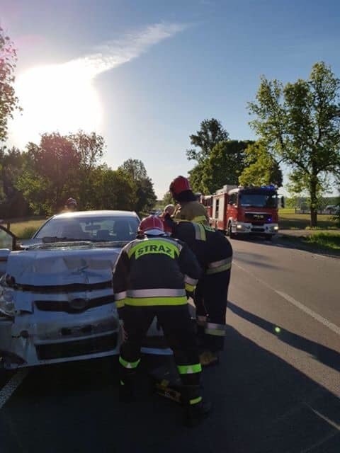 Wypadek na trasie Czechowizna - Dziękonie