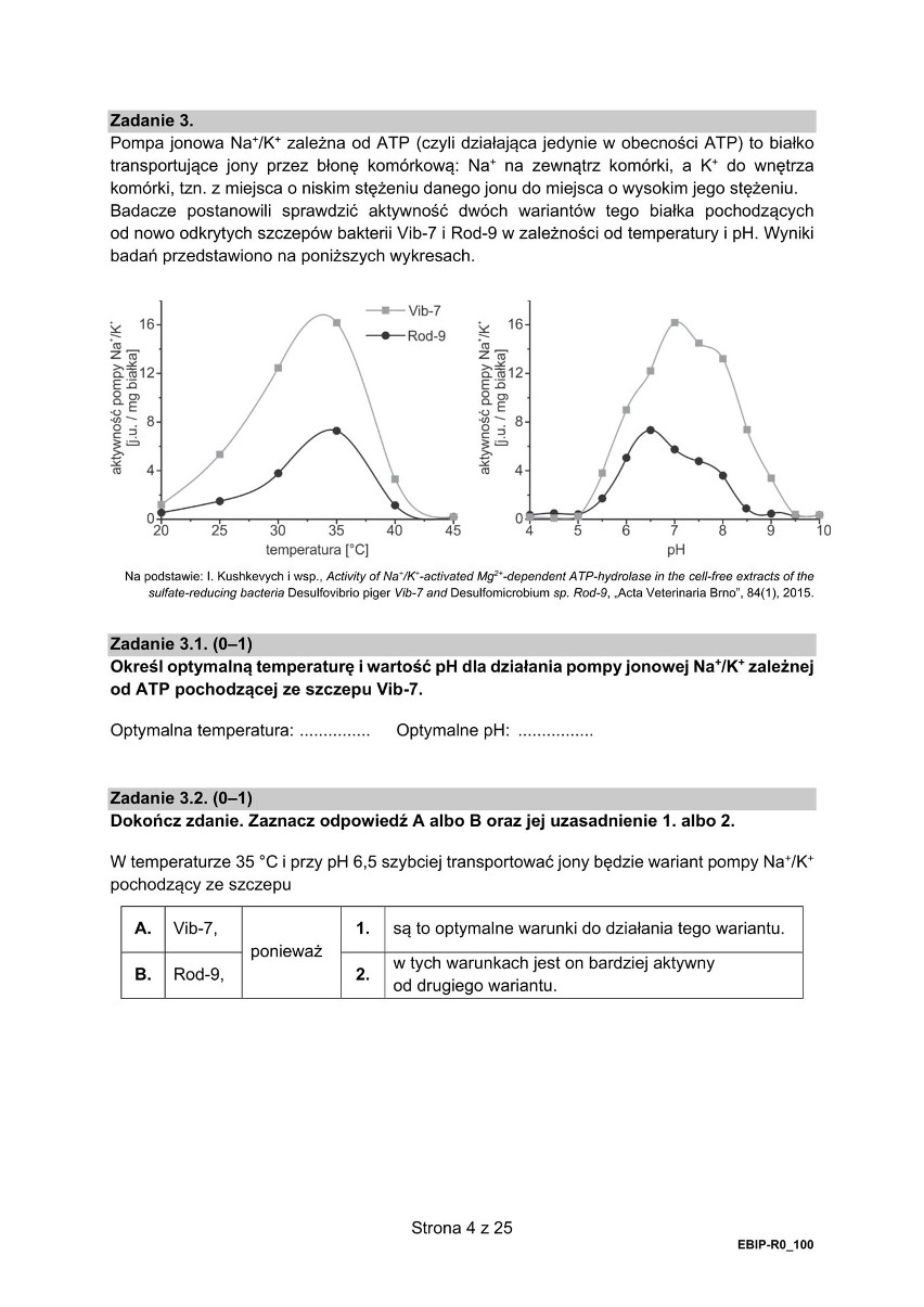 Matura próbna z BIOLOGII 2021