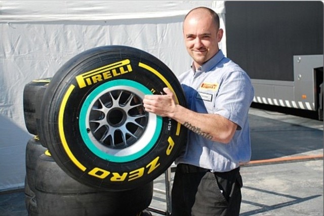 Jan Stanosek, serwisantem Pirelli w Formule 1.