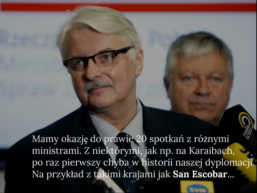 Szef polskiego MSZ Witold Waszczykowski podczas swojej...