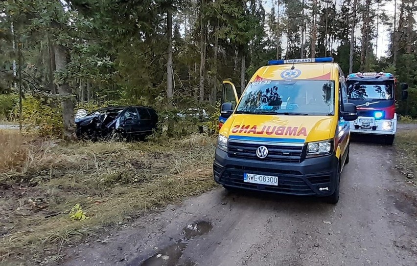 Śmiertelny wypadek na trasie Banie Mazurskie-Rapa. 72-latek zginął na miejscu