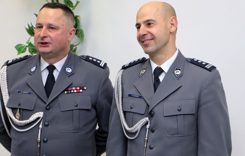 Insp. Dariusz Knoff, [na zdjęciu z lewej] Komendant Miejski...