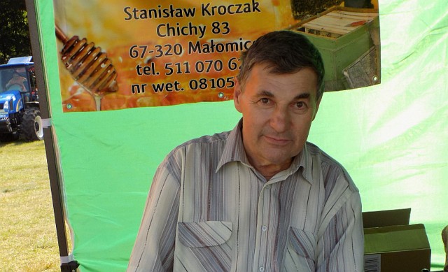 Stanisław Kroczak z Małomic zachwala swojskie miody