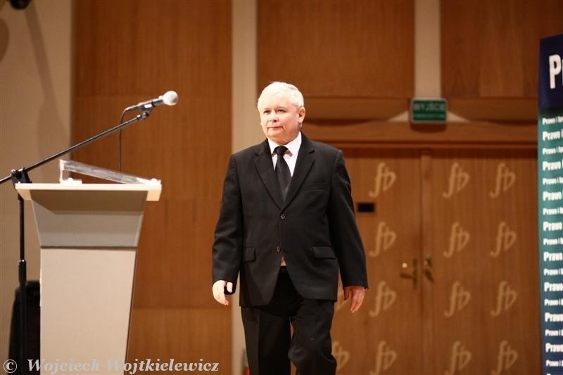 Jaroslaw Kaczynski w Bialymstoku...