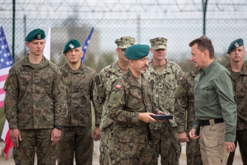 Minister Mariusz Błaszczak z wizytą w Redzikowie.