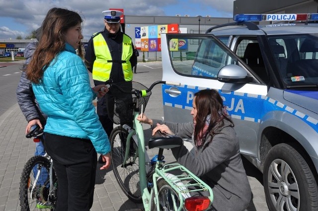 Akcja poświęcona rowerzystom ph. "Kręci mnie bezpieczeństwo" odbyła się w sobotę w Bielsku Podlaskim
