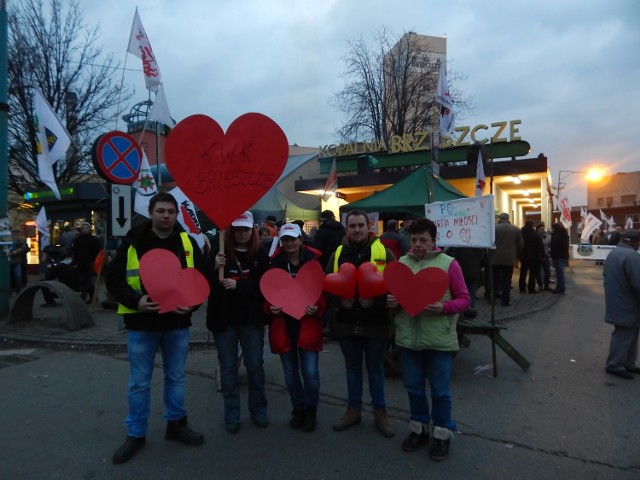 Tak w styczniu ubiegłego roku w obronie kopalni protestowali mieszkańcy Brzeszcz