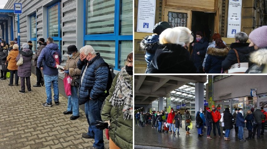 Przed krakowskimi punktami sprzedaży biletów ustawiają się...