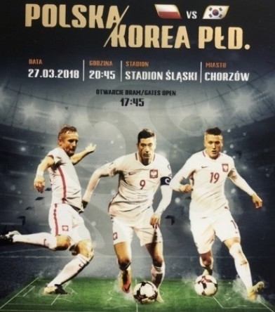 Bilet na mecz Polska - Korea na Stadionie Śląskim 27.3.2018