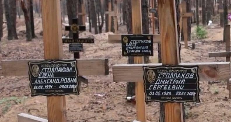 Władze Ukrainy poinformowały o odkryciu 450 grobów w...
