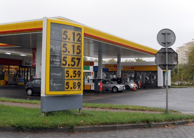 Poniedziałkowe ceny paliw na jednej ze szczecińskich stacji.