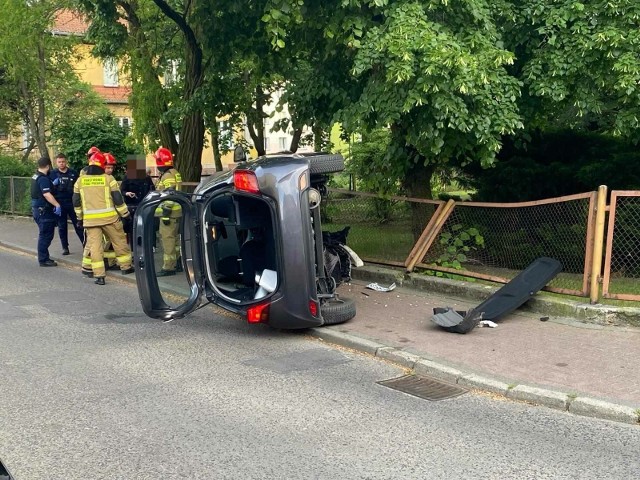 Wypadek na ulicy Osiedlowej w Kostrzynie nad Odrą.