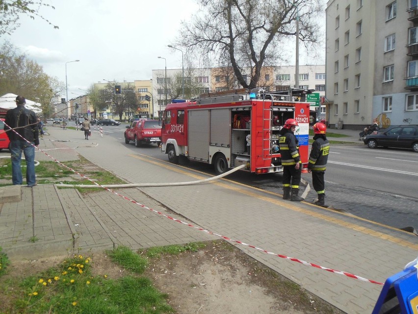 Pożar w budynku klubu Bordo w Radomiu