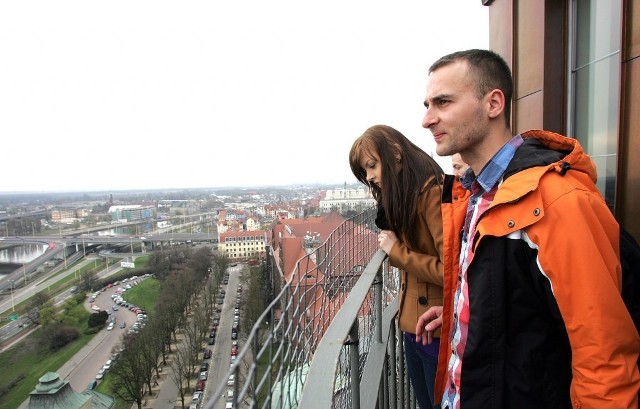 Taki widok rozciąga się z wieży widokowej Muzeum Narodowego w Szczecinie