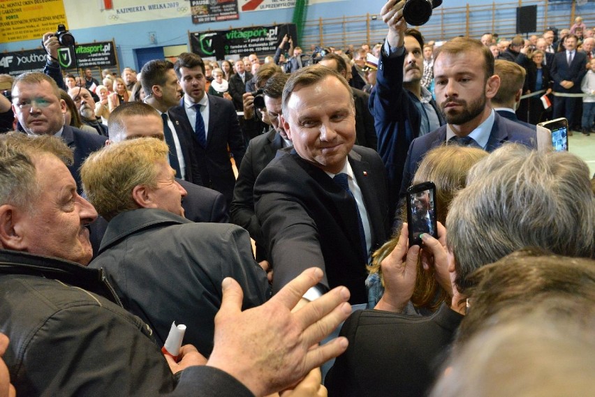 Prezydent Polski Andrzej Duda gościł w Kazimierzy Wielkiej. Wizyta w czwartek, 14 listopada [ZAPIS TRANSMISJI]