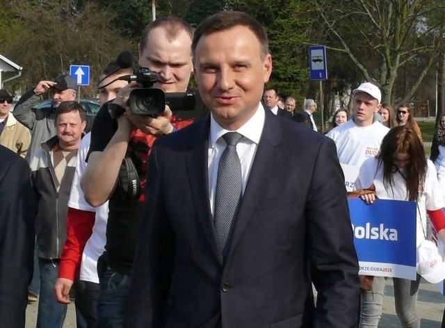 Po raz pierwszy Andrzej Duda był w Stalowej Woli 25 marca 2015 roku jako kandydat na prezydenta Polski.