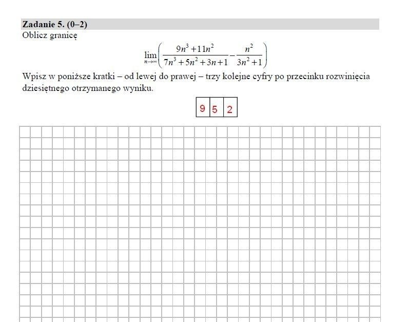 W czwartek odbyła się matura z matematyki na poziomie...