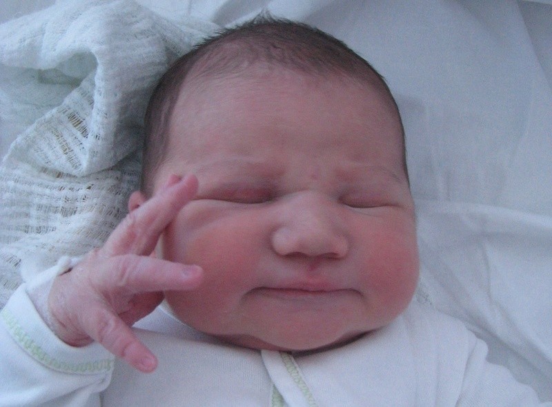 Agata Godleś urodziła się 8 kwietnia, ważyła 4650 g i...