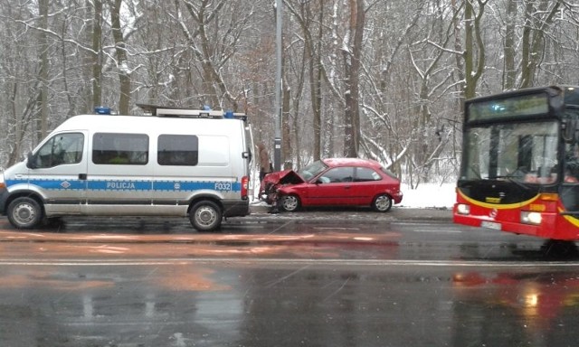 Wypadek na ul. Krakowskiej przy ul. Siewnej