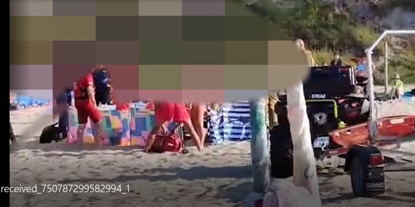 Mężczyzna zmarł na plaży w Stegnie, 13.08. 2022 r. Przyczyny śmierci. Co się stało? || Zdjęcia, wideo