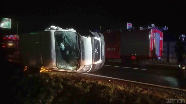Wypadek na DK 45 w Sołtysach.