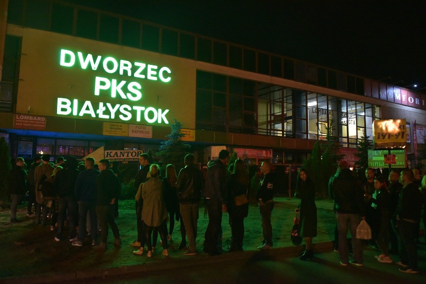 Zobacz jak wyglądało pożegnanie dworca PKS w Białymstoku.