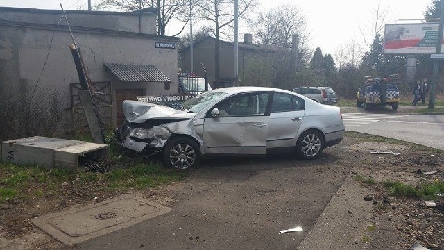 2 samochody zderzyły się na skrzyżowaniu Małobądzkiej z Krasickiego w Będzinie