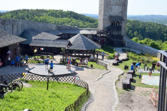 Z okazji Dnia Dziecka na zamku w Chęcinach atrakcji nie brakowało.