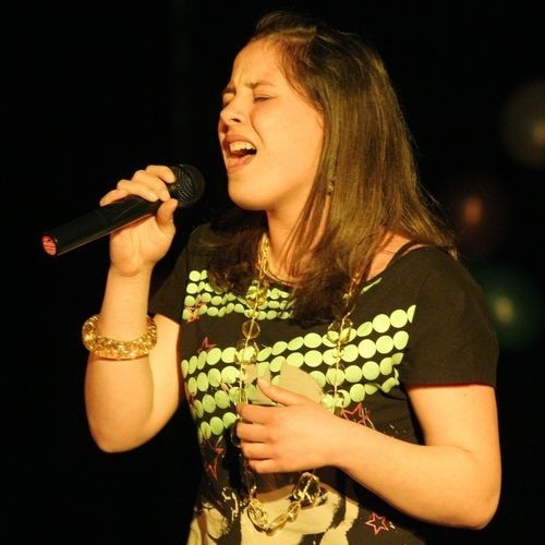Aleksandra Afanasjew, zwyciężczyni konkursu wokalistów w kategorii 13-15 lat.