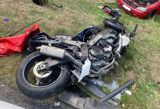 Po tragicznym wypadku z motocykla został wrak