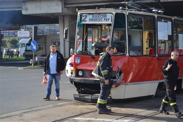 Wypadek tramwaju w Częstochowie