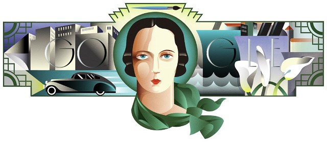 Google Doodle promuje dzisiaj polską artystkę Tamarę Łempicką.
