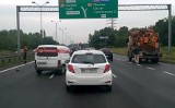 Groźny wypadek na DTŚ w Chorzowie [ZDJĘCIA] Droga do Katowic zablokowana