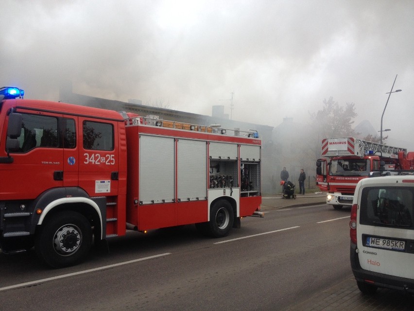 Pożar domu jednorodzinnego w Kobylnicy (zdjęcia)