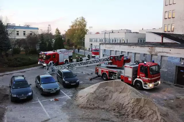 Pożar na remontowanym oddziale w szpitalu w Puławach