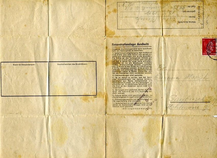 List z Auschwitz wśród rodzinnych dokumentów. Zagadkowe odkrycie łodzianina