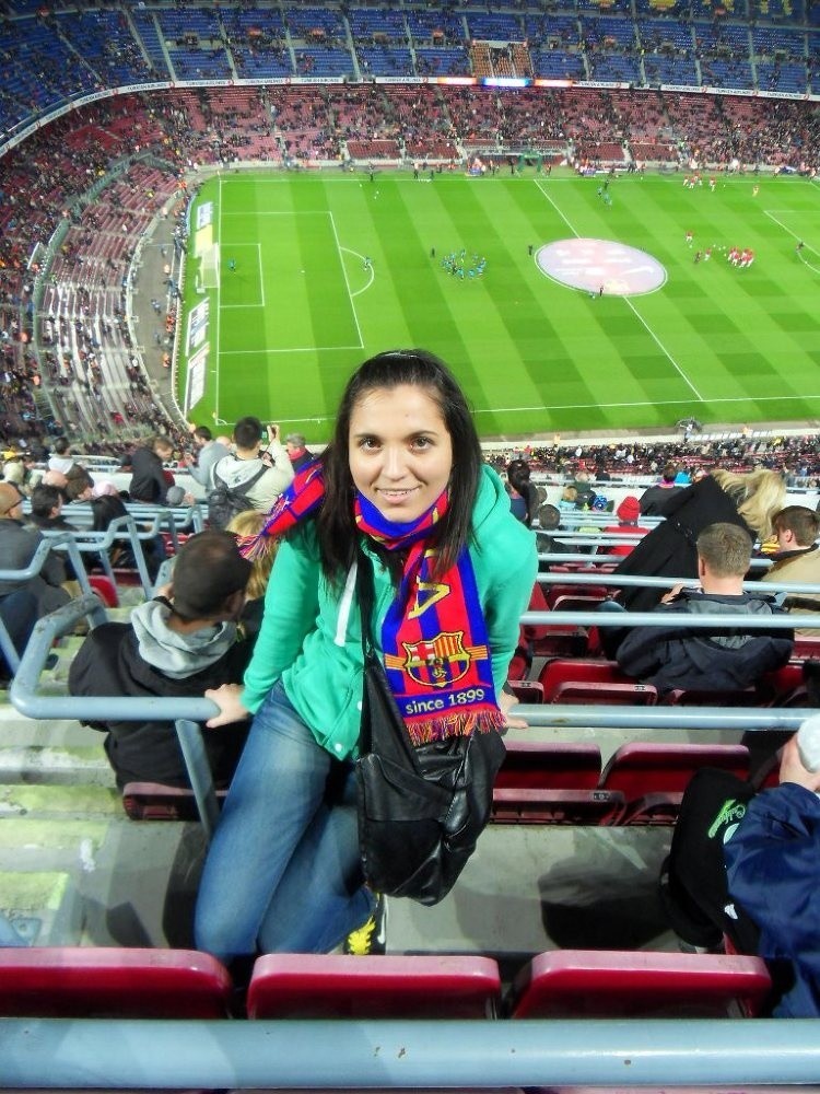 #PiłkaNożnaStylŻycia: Magda na meczu  Barcelony