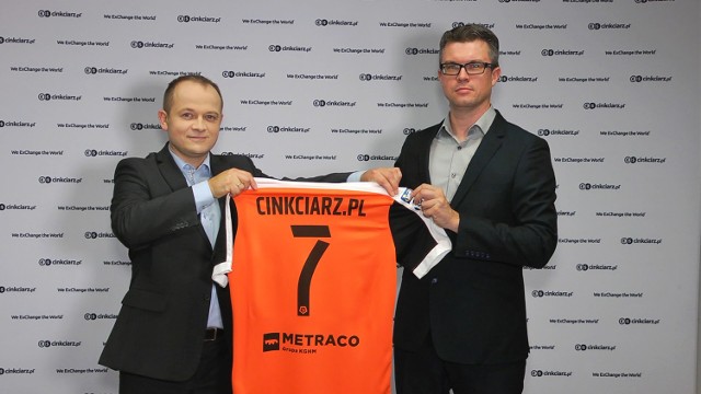 Przed meczem Zagłębia z Wisłą Płock firma Cinkciarz.pl została ogłoszona jako oficjalny sponsor klubu z Dolnego Śląska