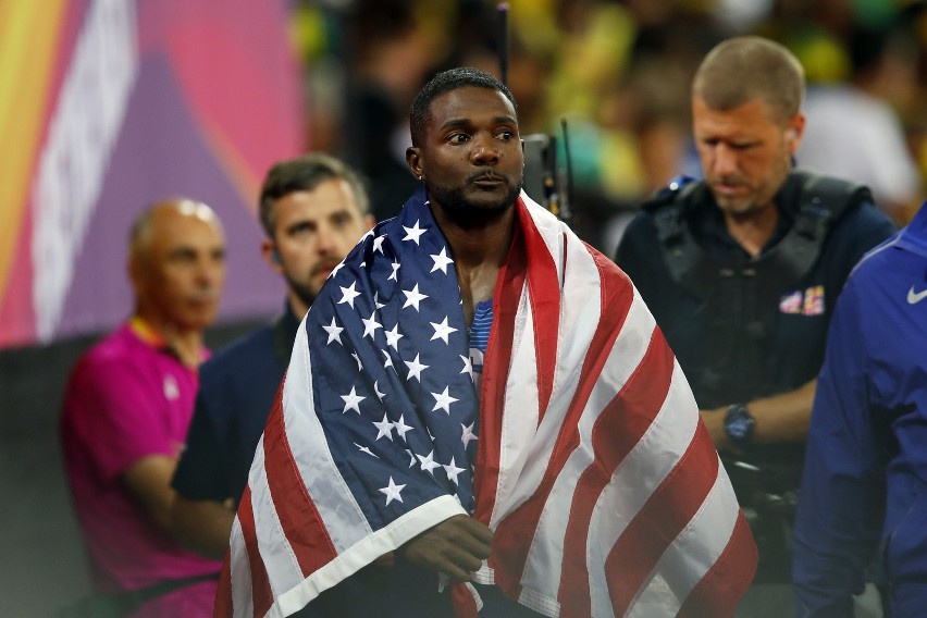 Justin Gatlin (USA) - złoty medal w biegu na 100 m