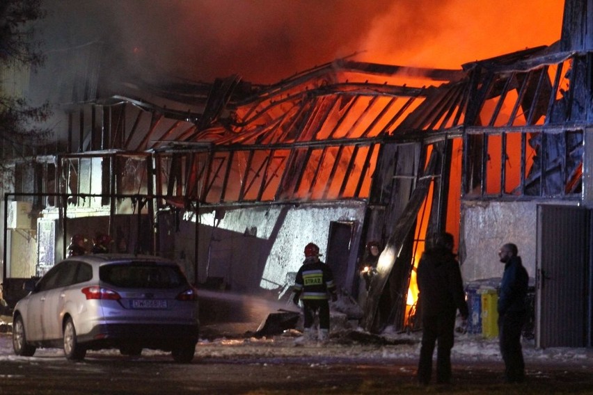Pożar na terenie ABB we Wrocławiu