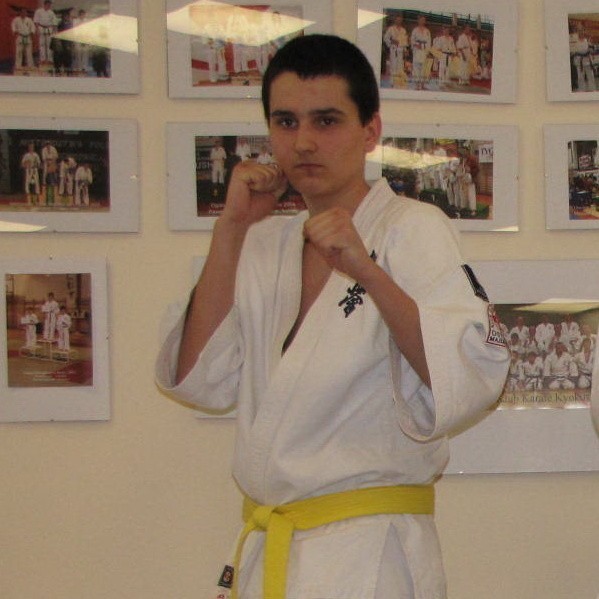 Maciek Laskowski był jedynym reprezentantem Ostrowskiego Klubu Karate Kyokushin na Mistrzostwach Polski.